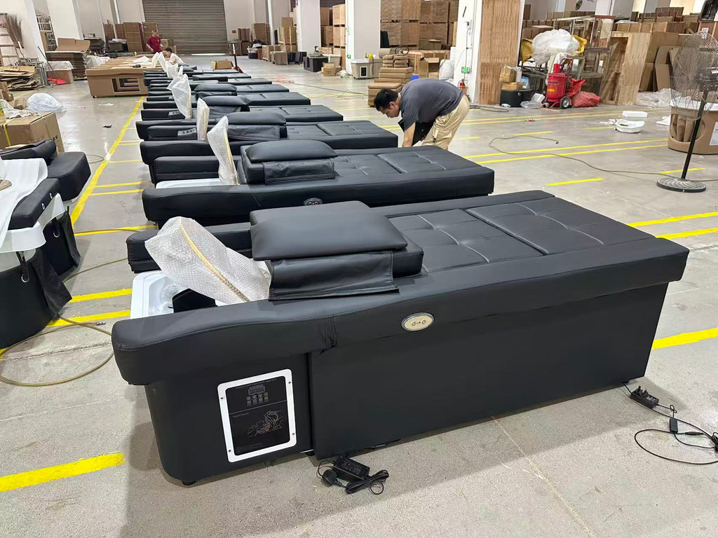 TooMiMo Electric Head Spa Bed with Foot Bath