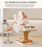 TooMiMo 3-Motor Esthetician Bed with LED — Off-White
