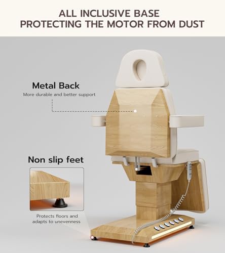 TooMiMo 3-Motor Esthetician Bed with LED — Off-White