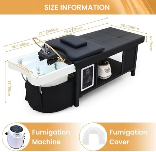 TooMiMo All-in-One Head Spa Shampoo Bed — Steam & Water Circulation
