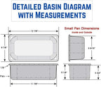 TooMiMo Portable 4-Compartment Sink Station with Hot Water