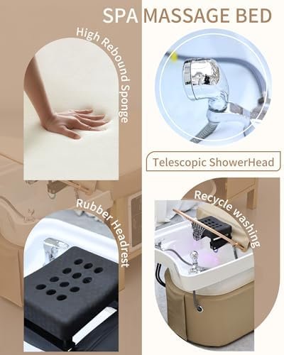 TooMiMo Plumbed-In Head Spa Bed — Japanese All-in-One Station