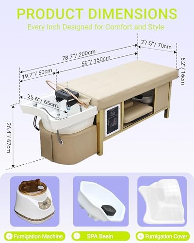TooMiMo Plumbed-In Head Spa Bed — Japanese All-in-One Station