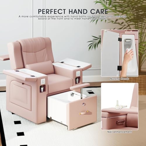 TooMiMo Pedicure Spa Chair with Foot Bath & Hand Wash