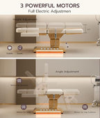 TooMiMo 3-Motor Esthetician Bed with LED — Off-White