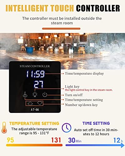 TooMiMo 9KW Commercial Steam Generator for Spa & Shower