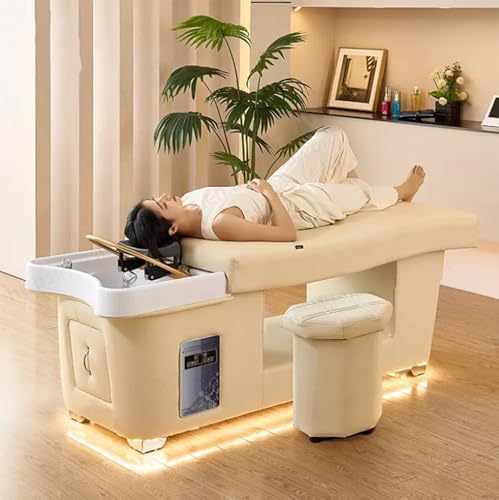 TooMiMo LED Head Spa Shampoo Bed with Foot Bath