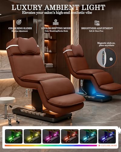 TooMiMo Heated Electric Facial Spa Bed with RGB LED