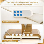 TooMiMo 3-Motor Electric Facial Bed — Memory Foam, White
