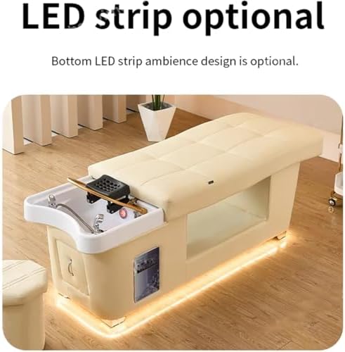 TooMiMo LED Head Spa Shampoo Bed with Foot Bath