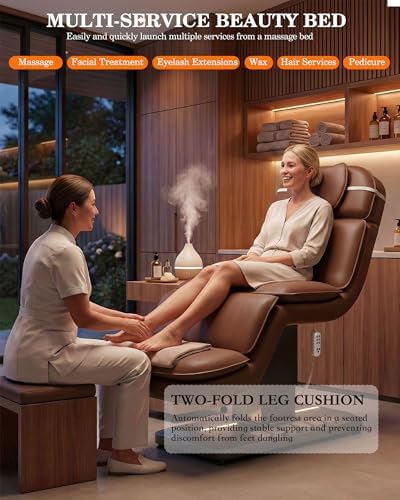 TooMiMo Heated Electric Facial Spa Bed with RGB LED