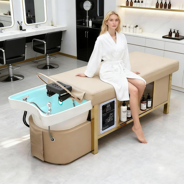 TooMiMo Plumbed-In Head Spa Bed — Japanese All-in-One Station