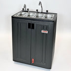 TooMiMo Portable 4-Compartment Sink Station with Hot Water
