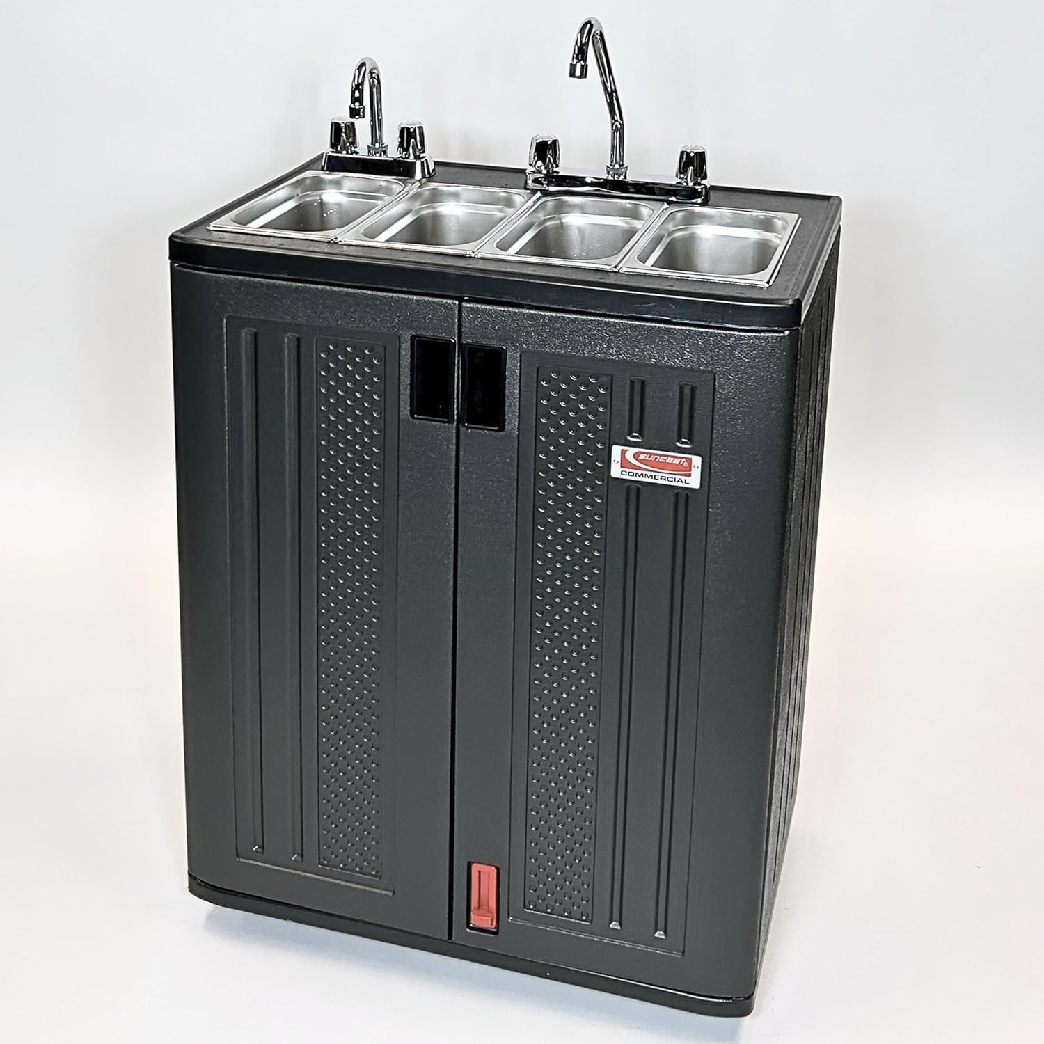 TooMiMo Portable 4-Compartment Sink Station with Hot Water