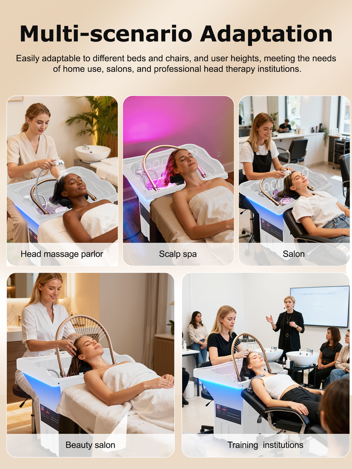 TooMiMo Pro Commercial Head Spa Station