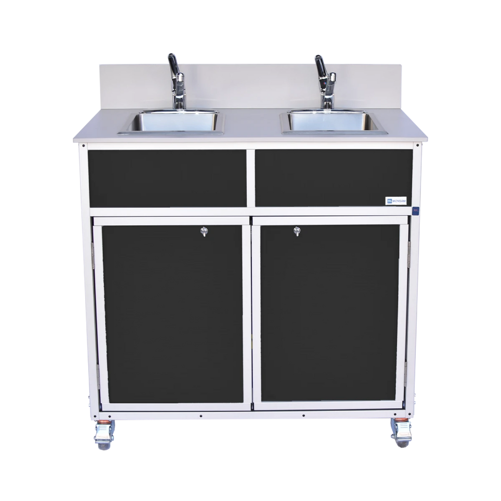 NSF Certified Two Bowl Portable Sink NS-002