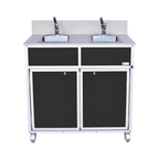 NSF Certified Two Bowl Portable Sink NS-002