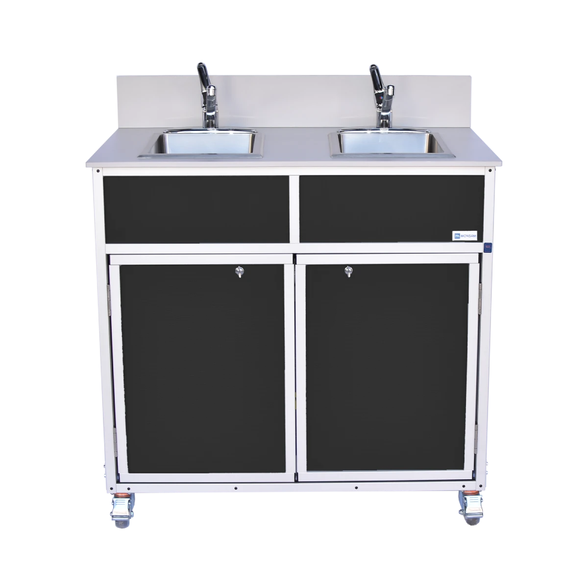 NSF Certified Two Bowl Portable Sink NS-002