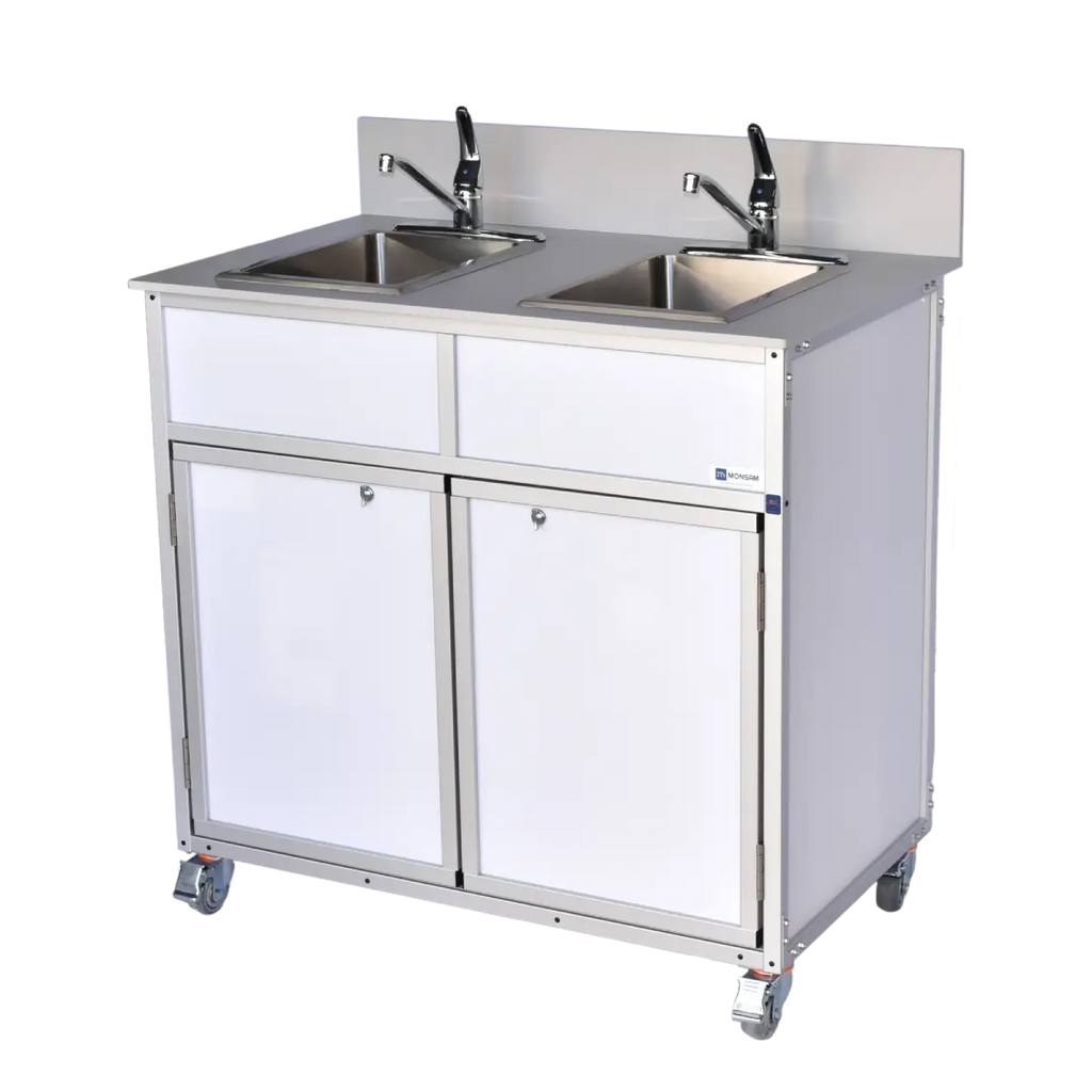 NSF Certified Two Bowl Portable Sink NS-002