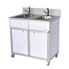 NSF Certified Two Bowl Portable Sink NS-002