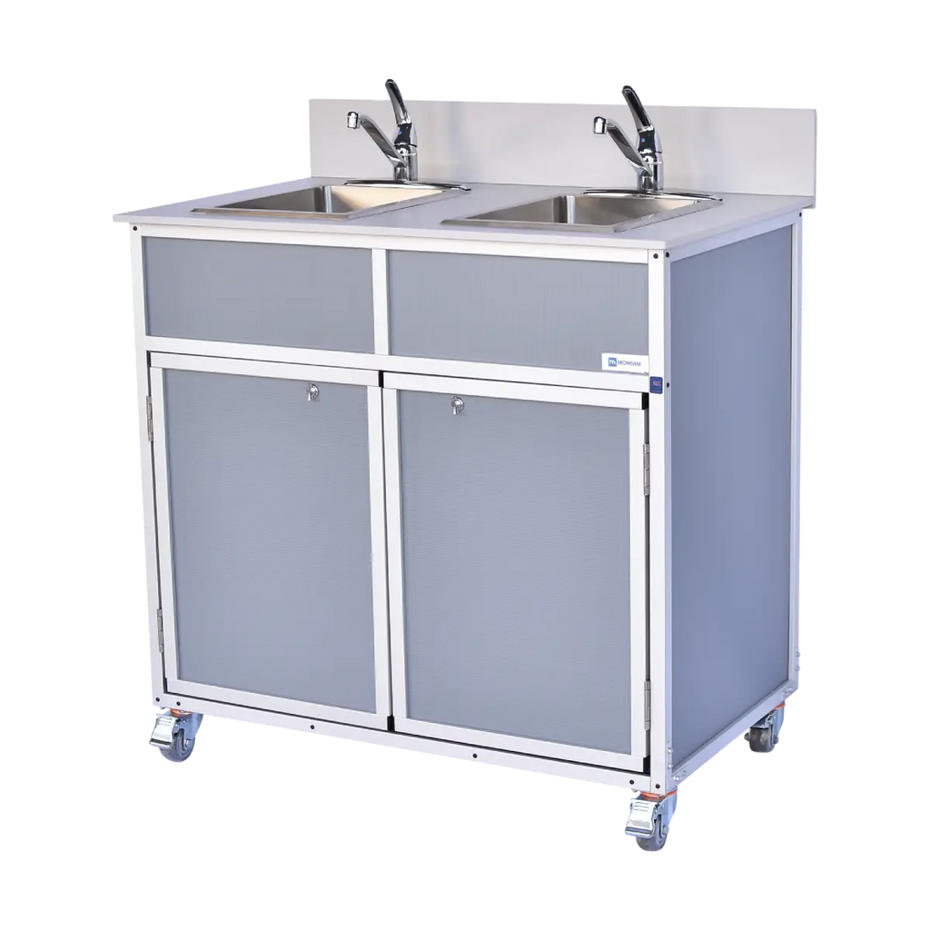 NSF Certified Two Bowl Portable Sink NS-002