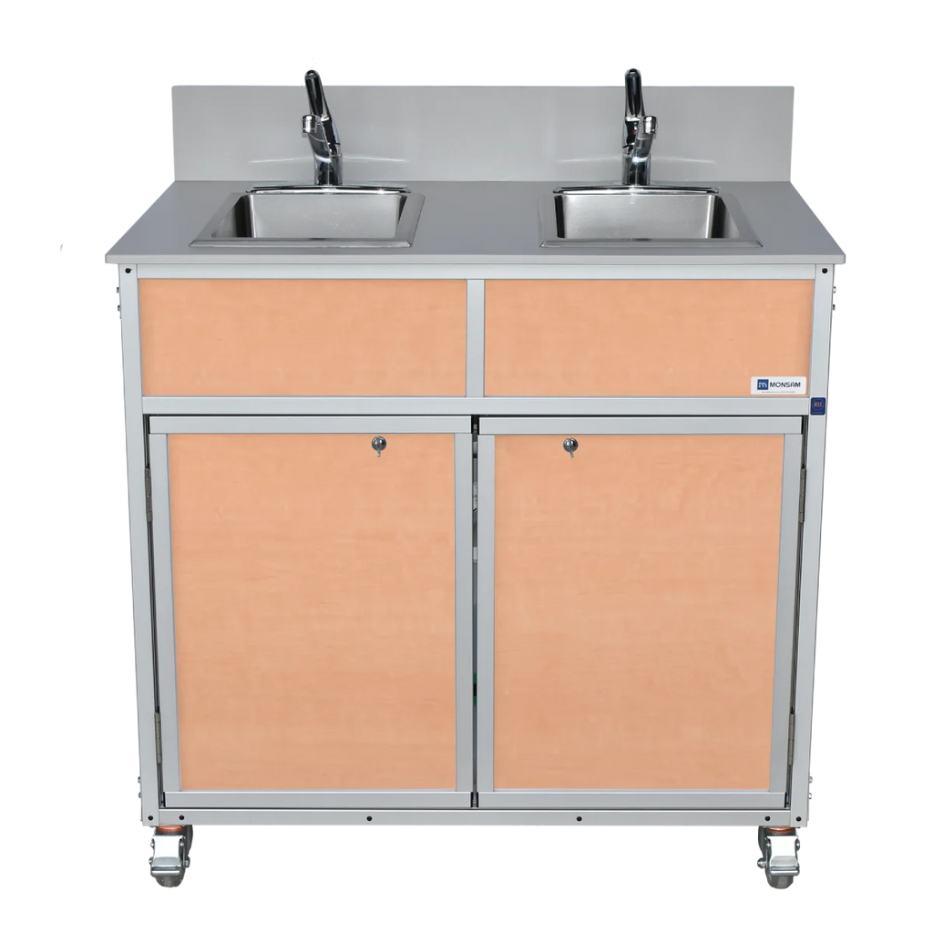 NSF Certified Two Bowl Portable Sink NS-002