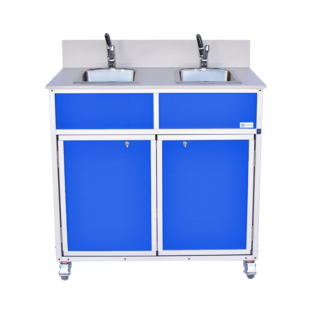 NSF Certified Two Bowl Portable Sink NS-002