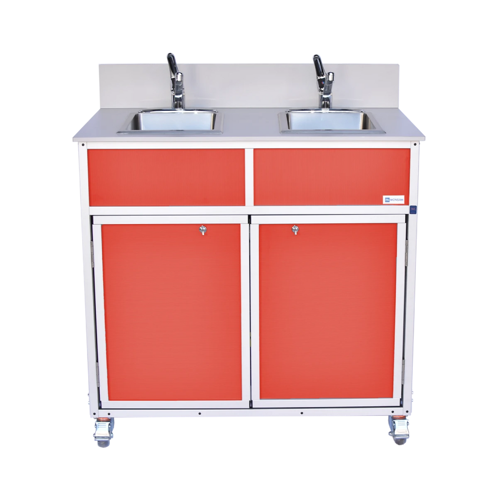NSF Certified Two Bowl Portable Sink NS-002