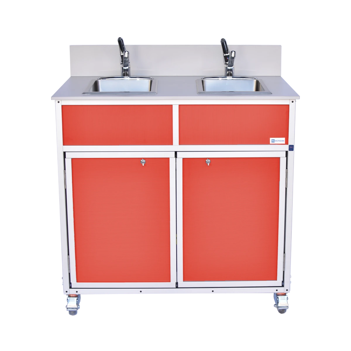 NSF Certified Two Bowl Portable Sink NS-002