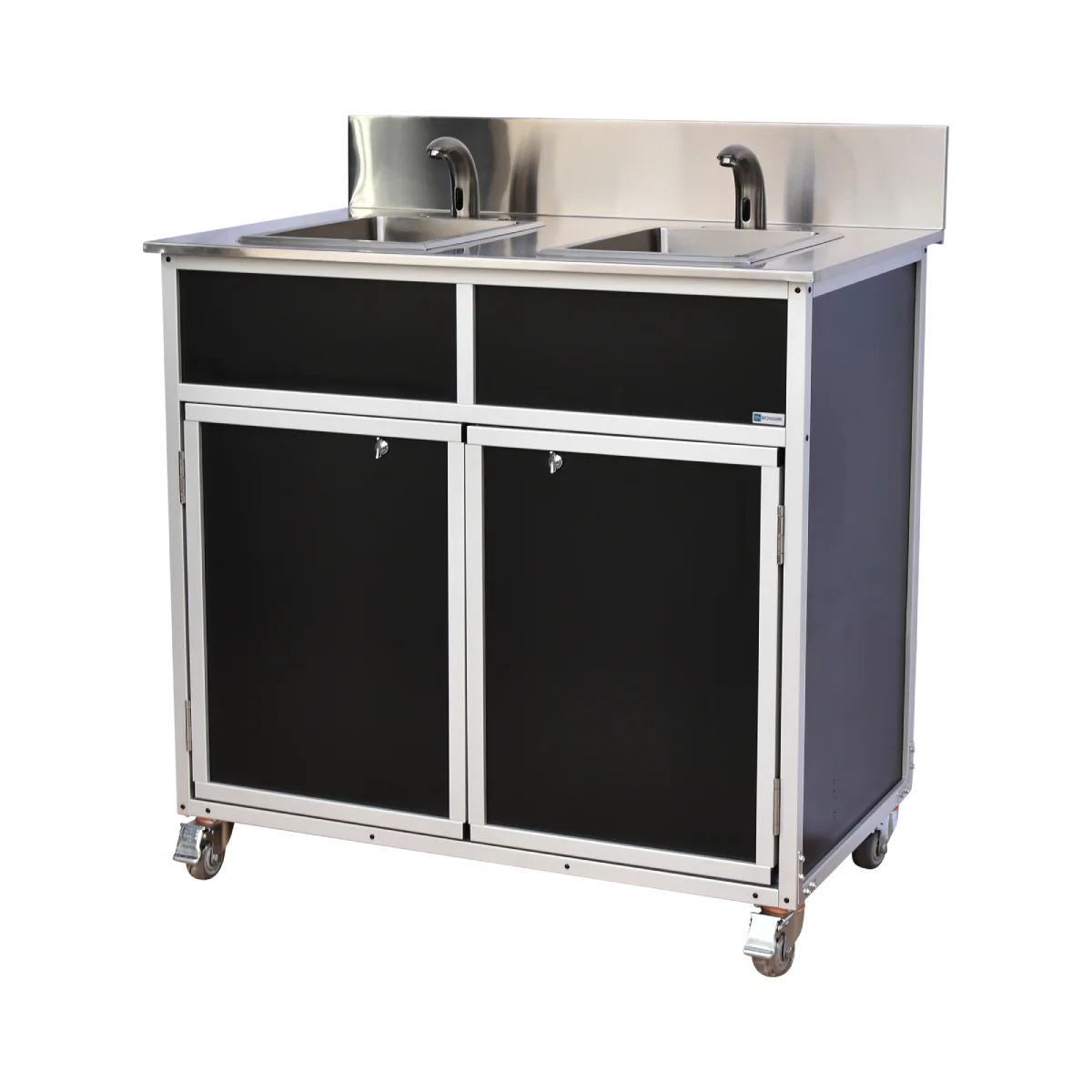 NSF Certified Two Bowl Portable Sink NS-002