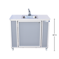 NSF Certified 30″ High Single-Basin Portable Sink NS-007