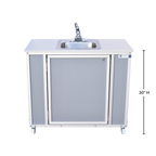 NSF Certified 30″ High Single-Basin Portable Sink NS-007
