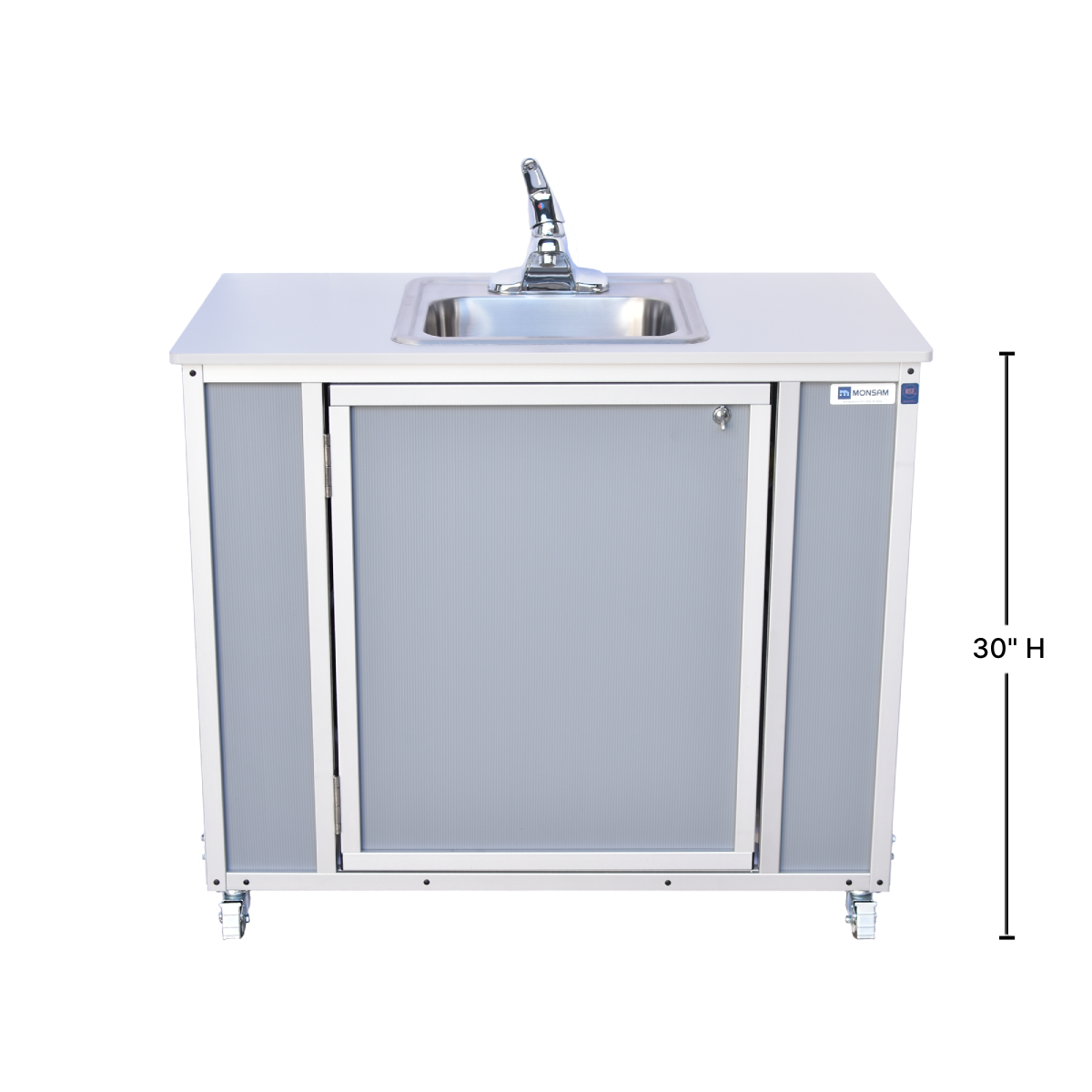 NSF Certified 30″ High Single-Basin Portable Sink NS-007