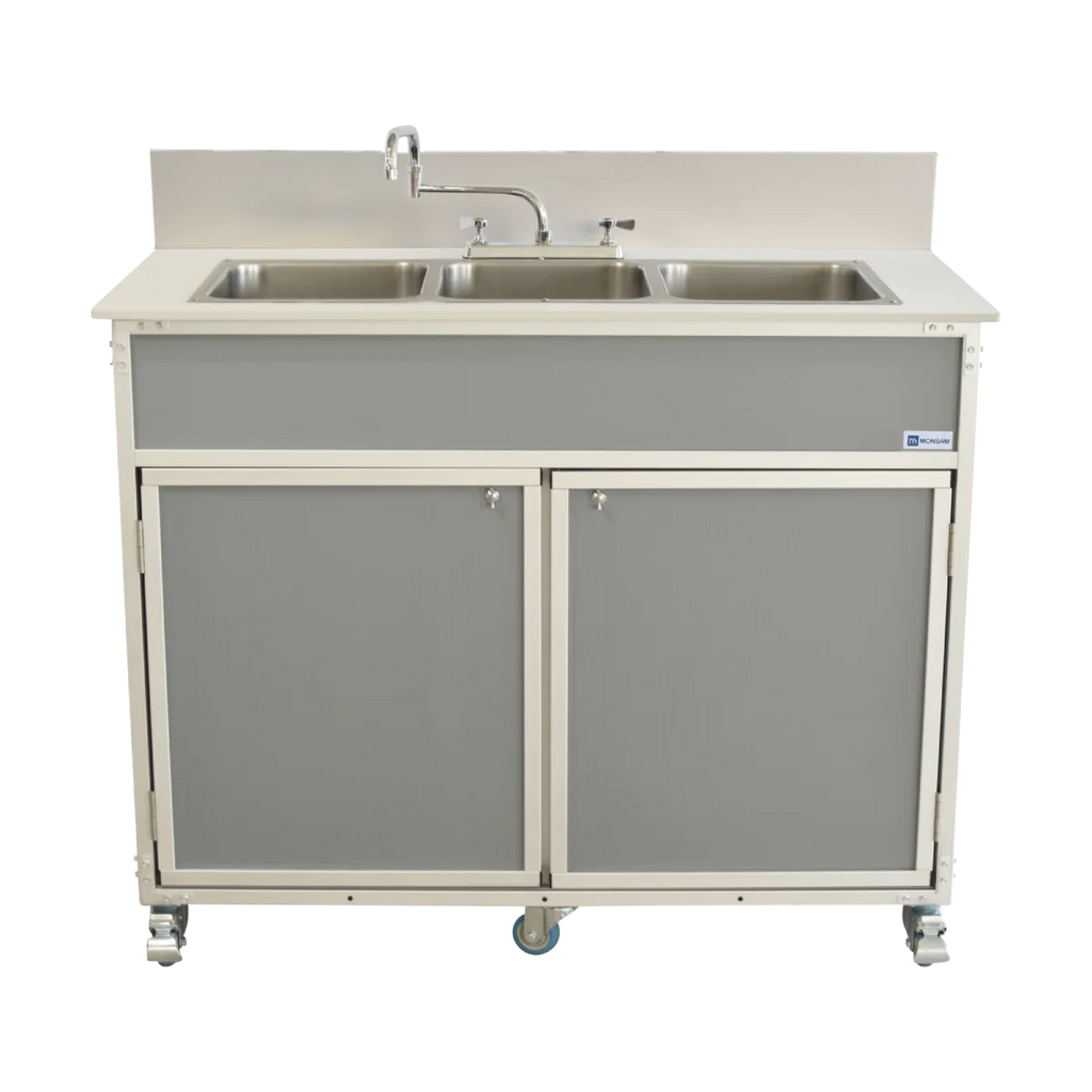 Three Deep Compartment Portable Sink PSE-2003R