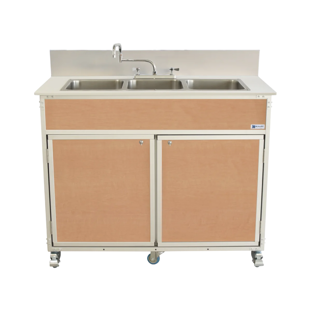 Three Deep Compartment Portable Sink PSE-2003R