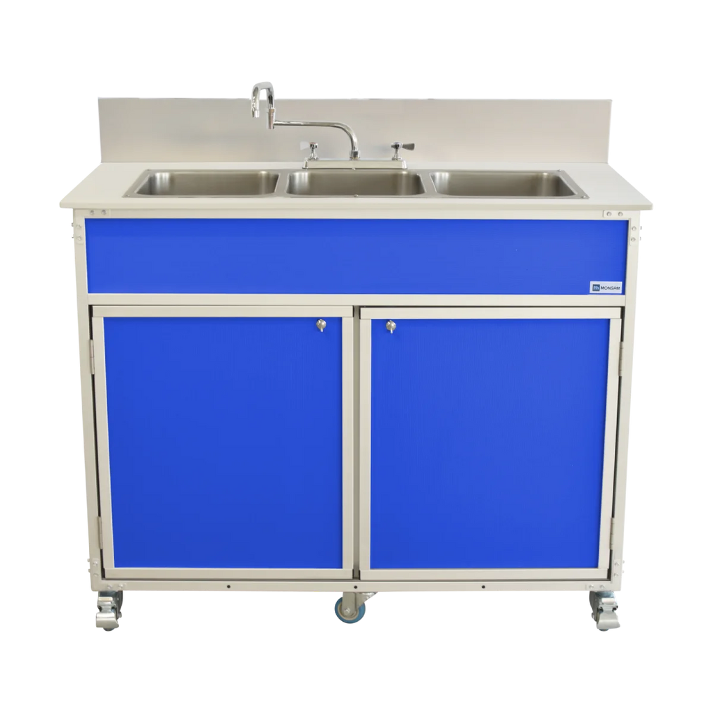 Three Deep Compartment Portable Sink PSE-2003R