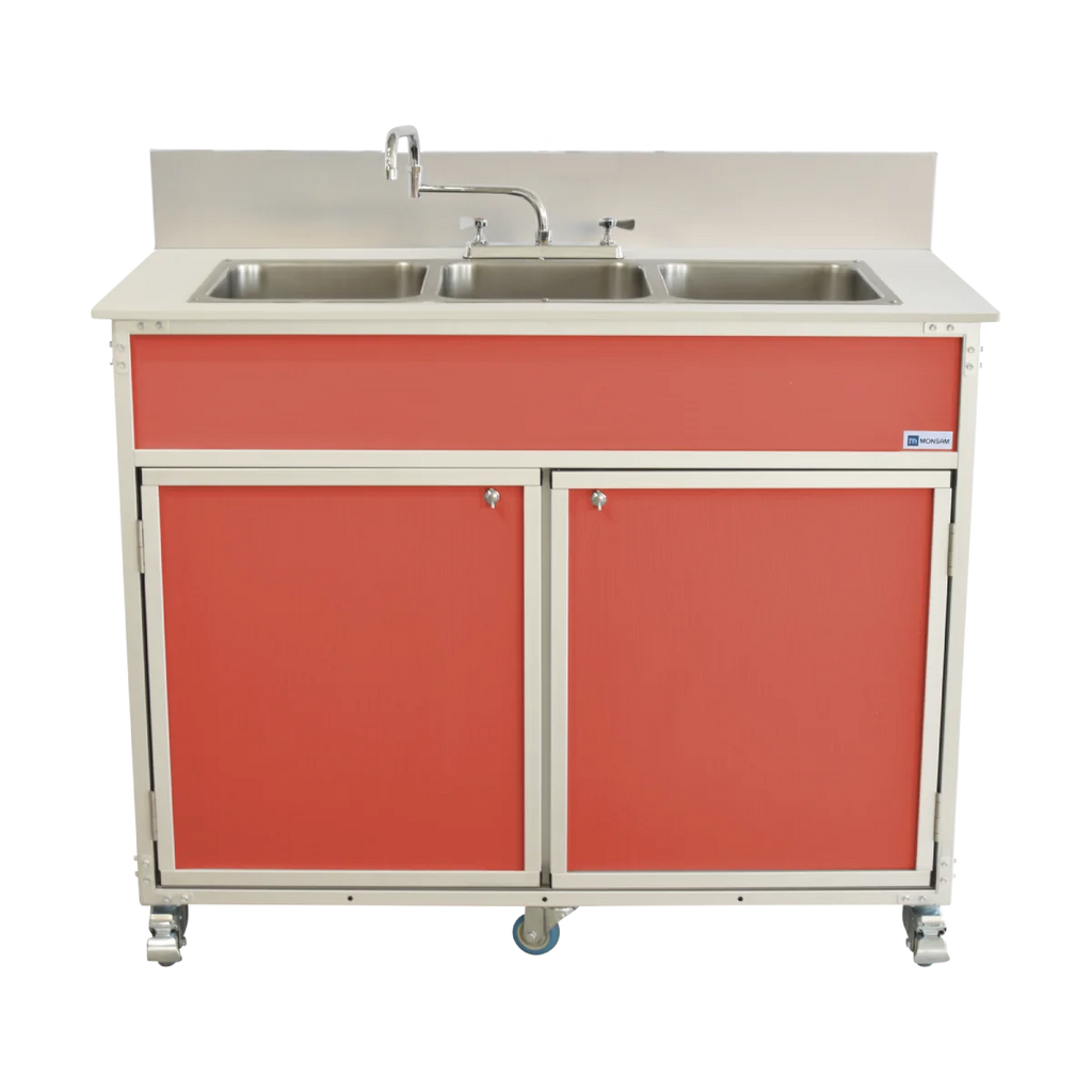 Three Deep Compartment Portable Sink PSE-2003R