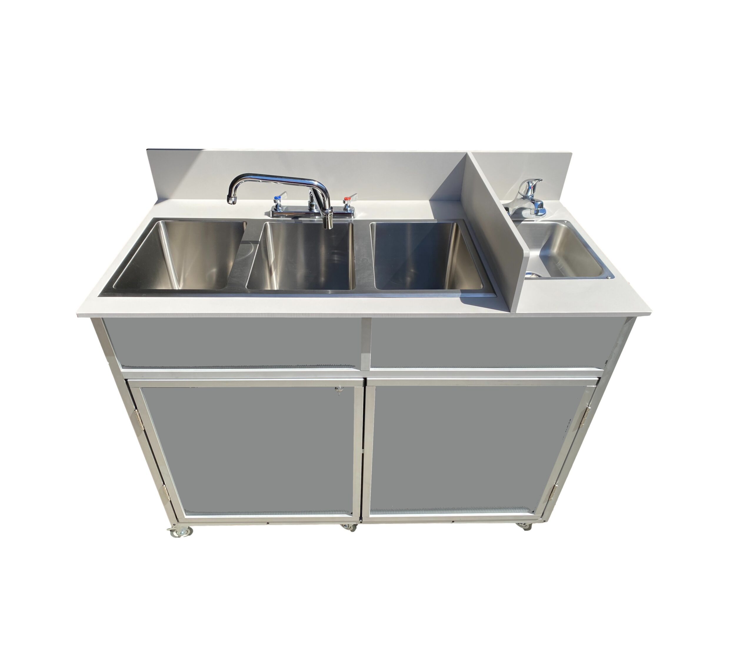 Four Deep Compartment Portable Sink PSE-2004R