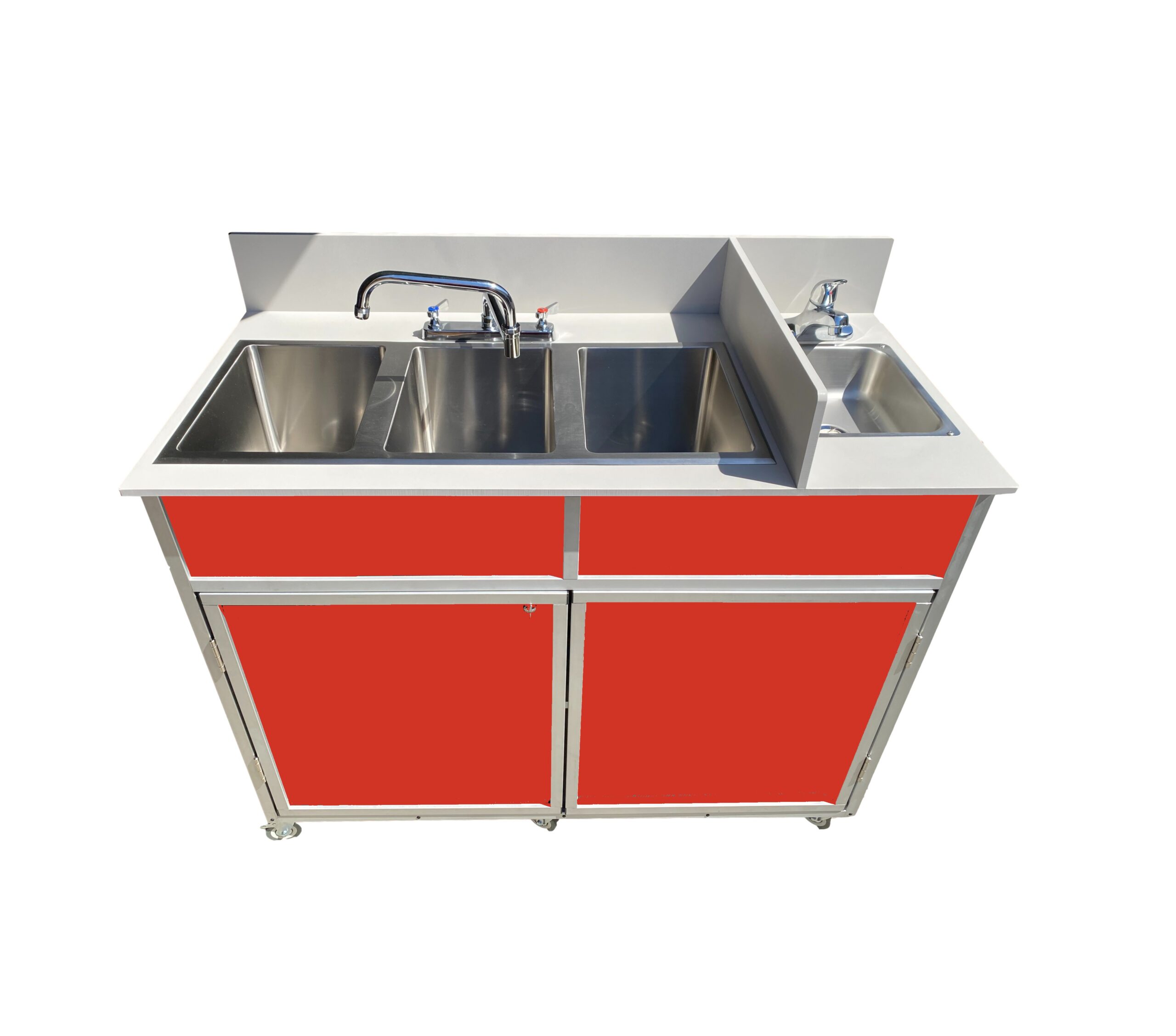 Four Deep Compartment Portable Sink PSE-2004R