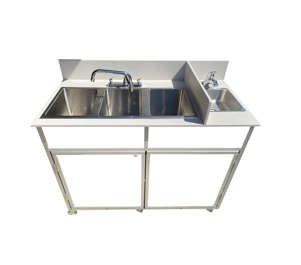 Four Deep Compartment Portable Sink PSE-2004R