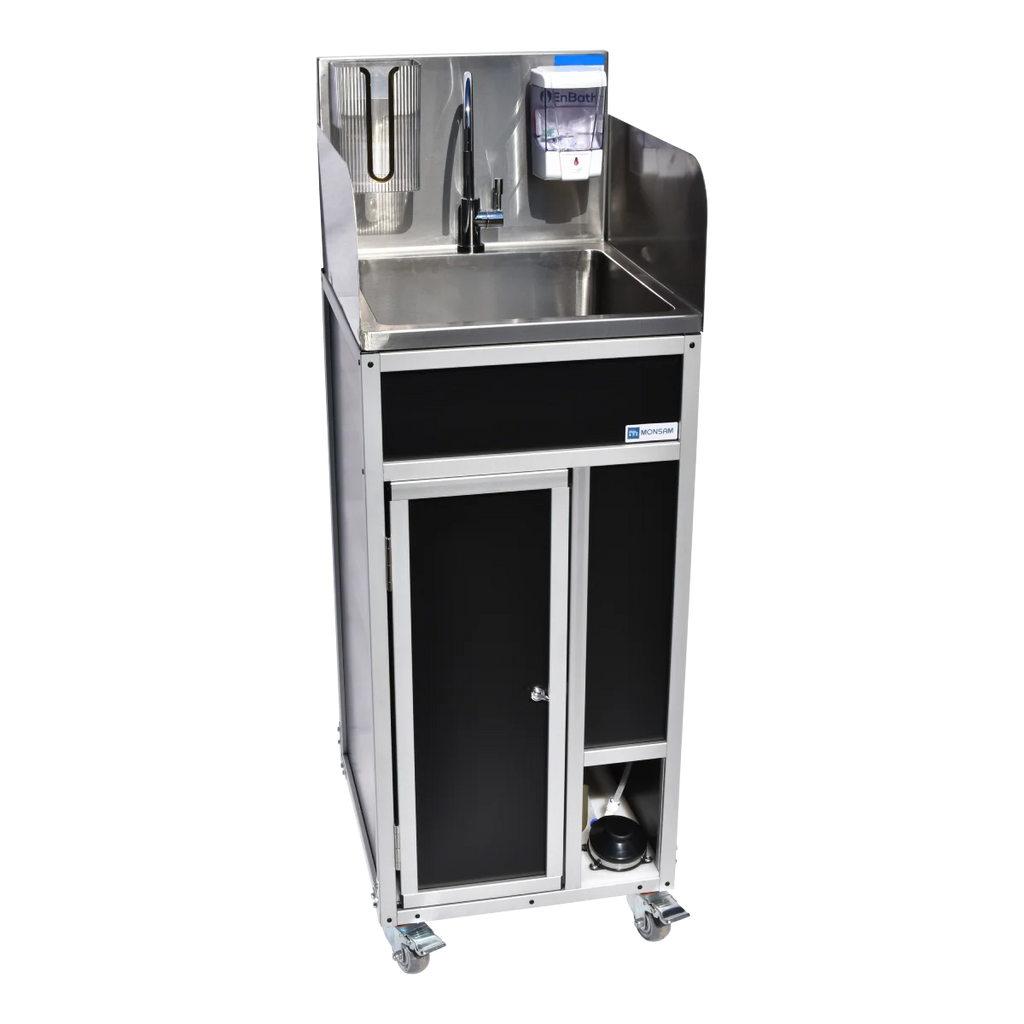 Foot Pump Stainless Steel Portable Sink PSF-101SS