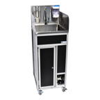 Foot Pump Stainless Steel Portable Sink PSF-101SS