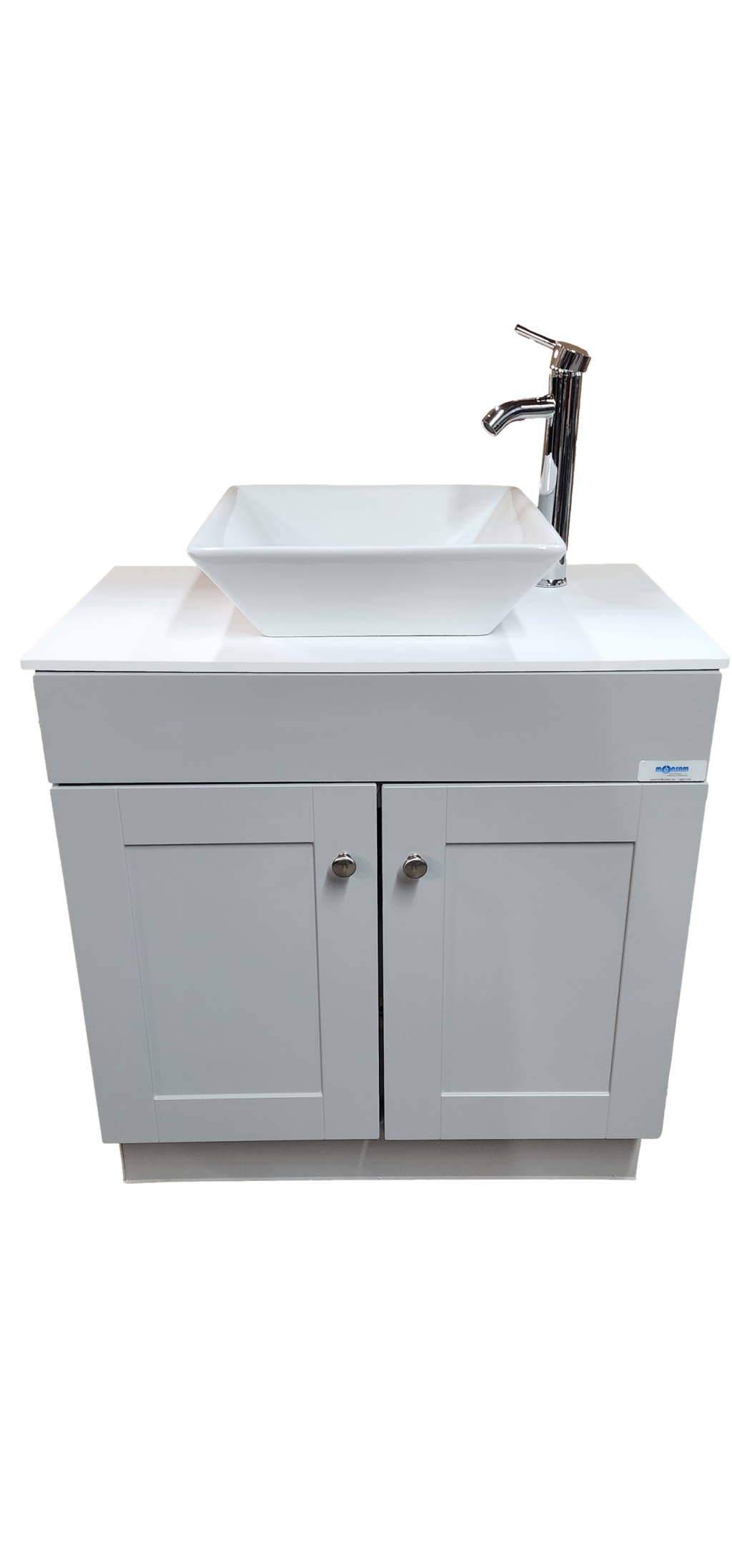 Self Contained Portable Sink – GRAY Wood Cabinet PSW-007M-G